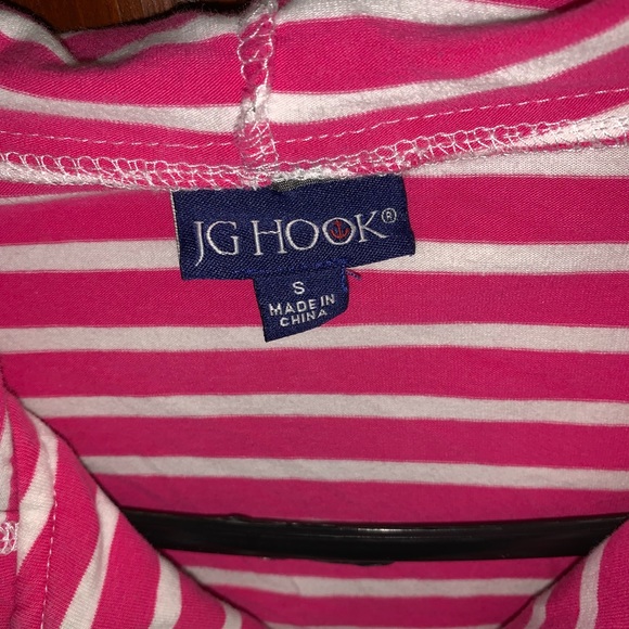 Pink striped zip up jacket - Picture 2 of 2